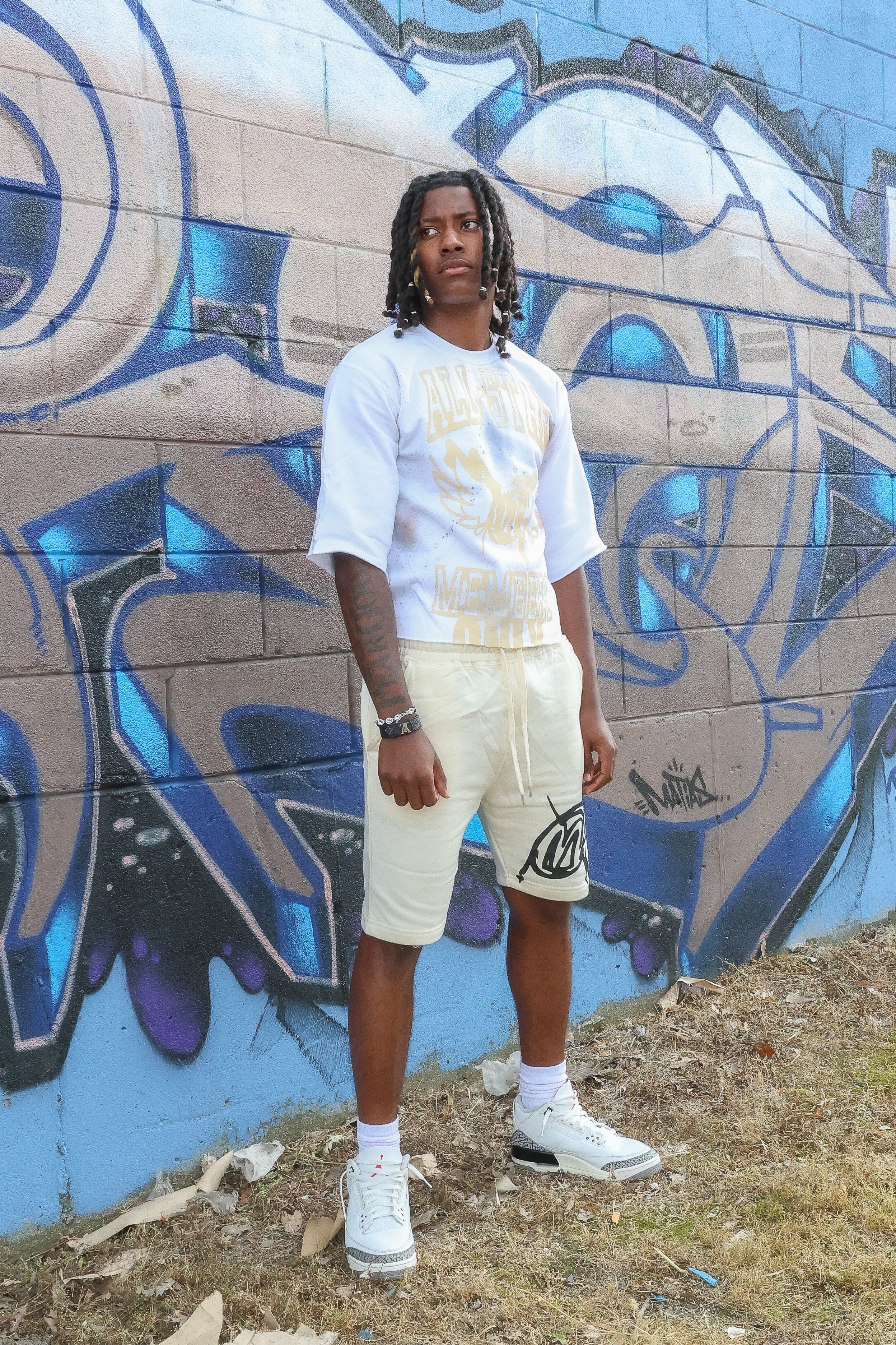 Off white Short Set